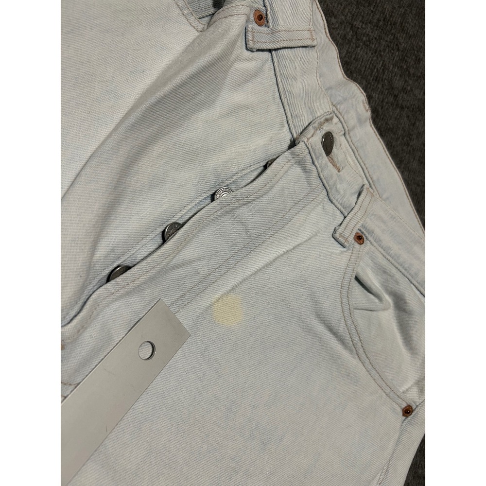 Levis 501 made in usa jeans vintage light blue wash fit 33X31 (tag 34X32) - Picture 9 of 12